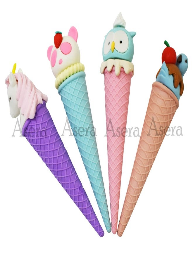 Asera 12 Pcs Icecream Erasers Mini Ice Cream Cone Pop Frozen Treat Erasers for Kids Party Favors, School Supplies - Image 4